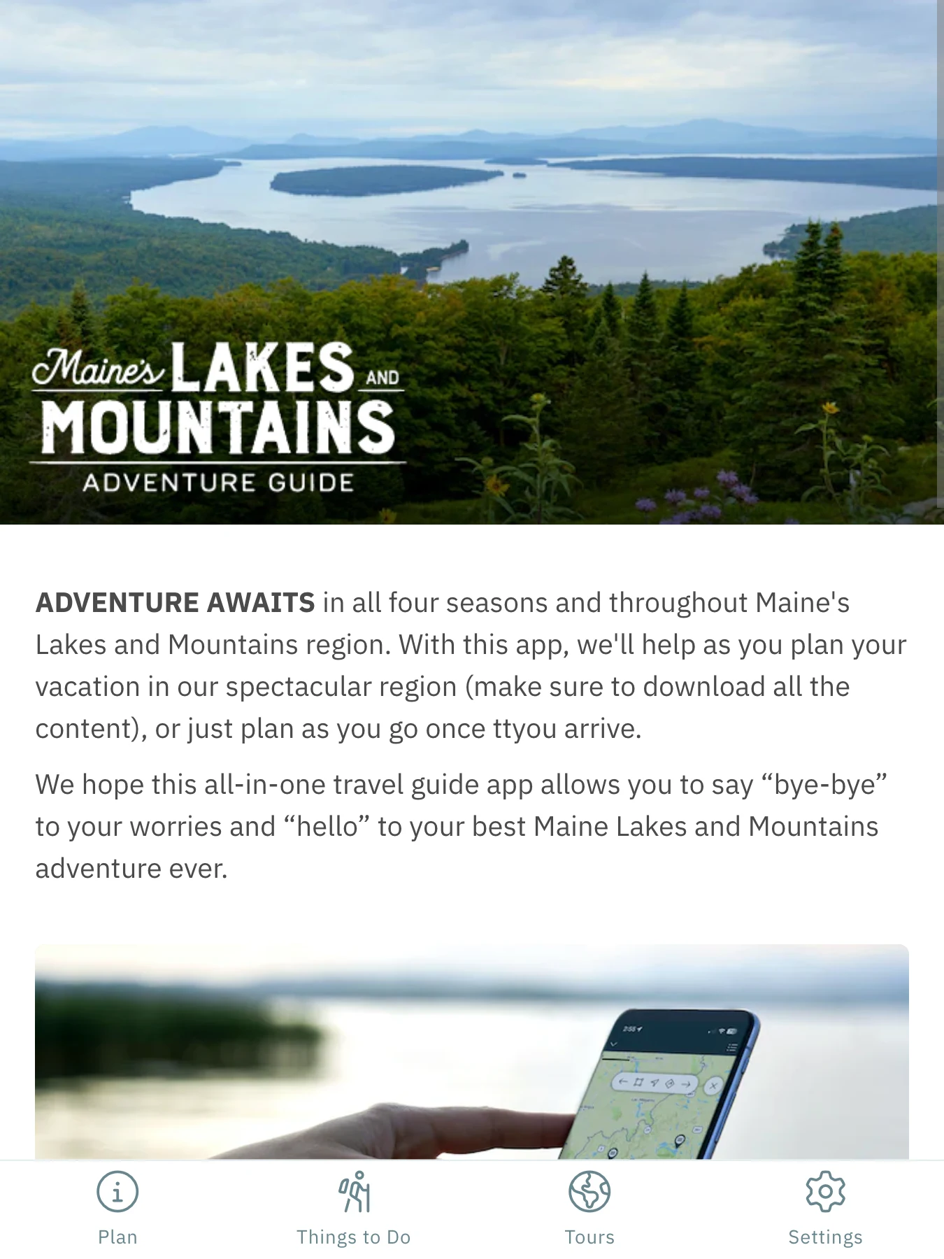 Maine Lakes & Mountains screenshot