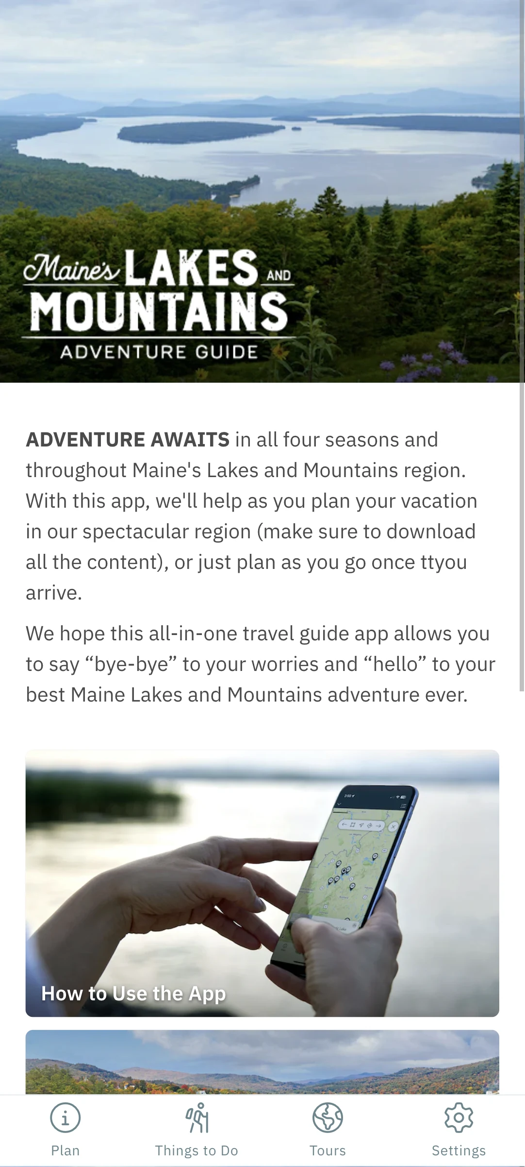 Maine Lakes & Mountains screenshot